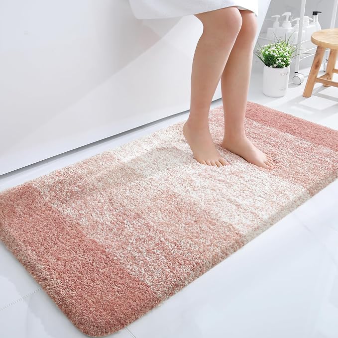 OLANLY Large Bathroom Rugs Mat 50x30, Extra Soft Absorbent Microfiber Bath Rugs by OLANLY