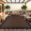 8x10 Scalloped Rug Easy Jute Washable Rug by Zeeinx