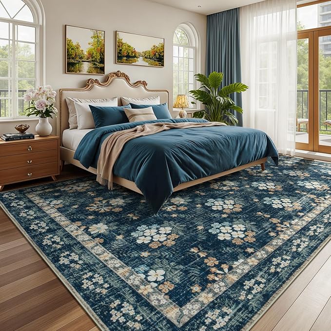 Lessymo Large Area Rugs 9x12 for Living Room, Soft Washable Rug for Bedroom - Image 4