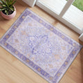 RELEANY Area Rugs Small 2'x3' Washable Non-Slip, Floral Vintage Distress by RELEANY