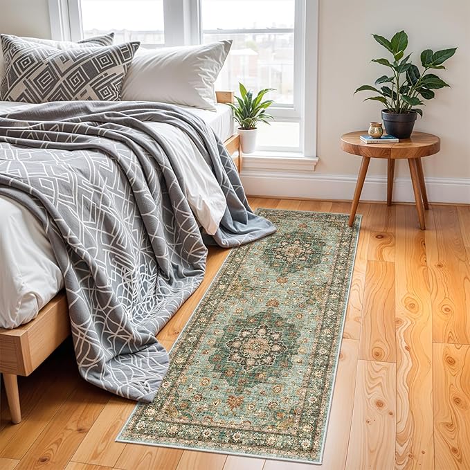 Washable Oriental Hallway Runner Rug - Image 3