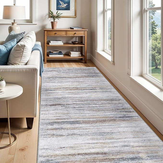 4x7 Rugs for Small Living Room: Non-Slip Washable Area Rug for Hallway Entryway by WIEVEDENS