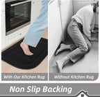 BEQHAUSE 30x18 Inch Kitchen Rug Mat Durable Kitchen Rugs Non-Slip Washable - Image 6
