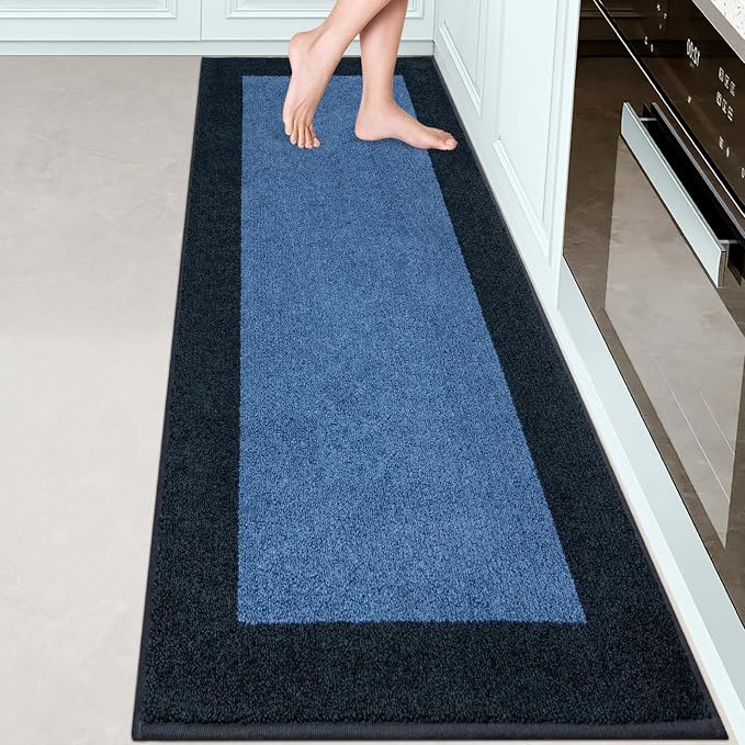 Machine Washable Runner Rug 24" x 84", Non Slip Kitchen Mat by Unknown