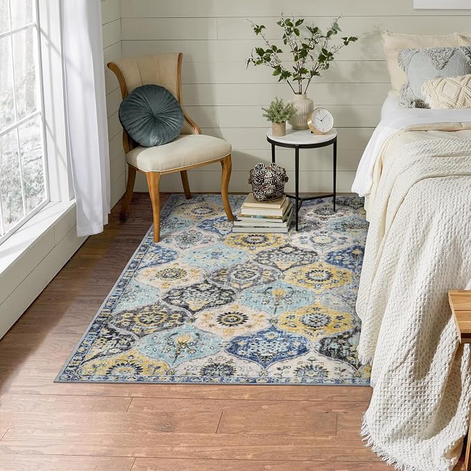Lahome Moroccan Trellis Washable Small Area Rug, 3x5 Area Rug - Image 5