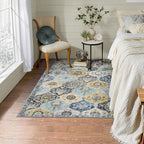 Lahome Moroccan Trellis Washable Small Area Rug, 3x5 Area Rug - Image 5