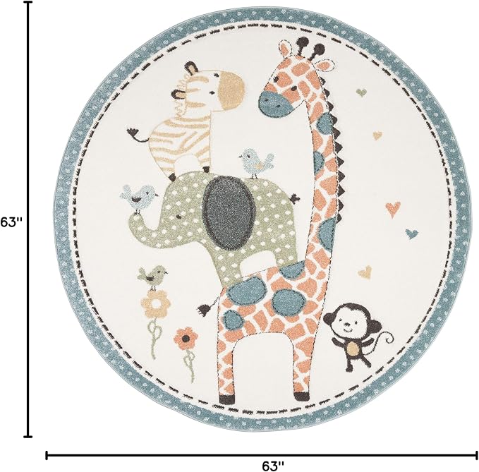 SAFAVIEH Carousel Kids Collection Area Rug - Image 2