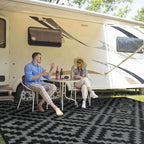 Outdoor Patio Plastic Straw Rug by Kalafun