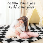 Super Soft Rug for Bedroom, 6x9 Ft Black and White Area Rug Classic Checkered - Image 6