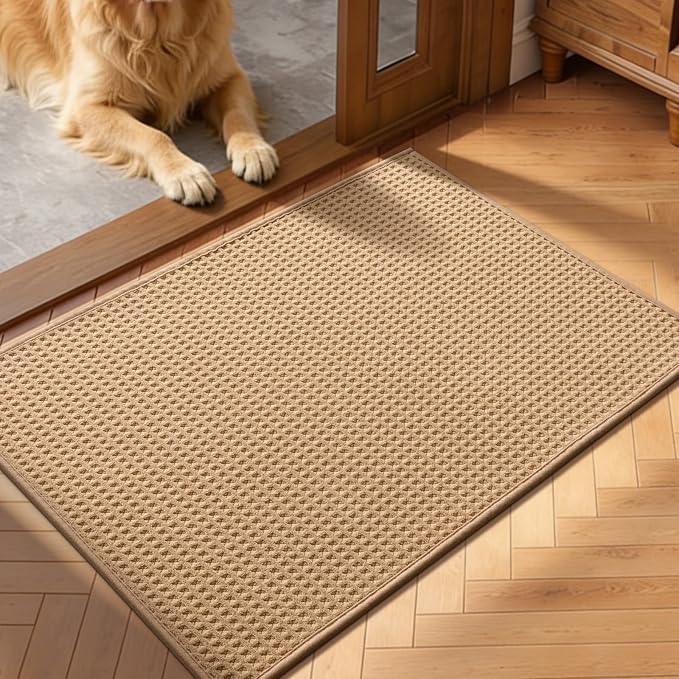 YIHOUSE Indoor Door Mat 20" x 32", Non-Slip Washable Entryway Mat, Dirt Trapper by YIHOUSE