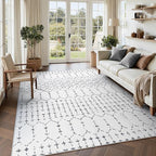 Lahome Moroccan 8x10 Rugs for Living Room - Image 2