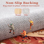 SERISSA 6x9 Area Rugs for Living Room, Large Washable Non-Slip Boho Rug - Image 4