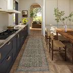 Machine Washable Hallway Runner Rugs: 2'6"x8' Kitchen Rug Stain Resistant Non - Image 2
