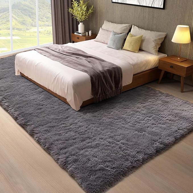 Ophanie 8x10 Area Rugs for Living Room, Upgrade Non-Slip Fluffy Soft Large Shag - Image 6