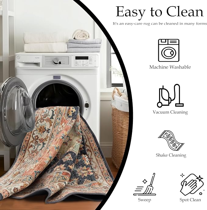 Ruaruarug Washable Area Rug 5x7 - Image 6
