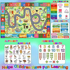 3x5 Feet Educational Area Rug Kids Rugs - Image 3
