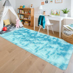 Light Blue Fluffy Rug for Bedroom Living Room, 3x10 ft Soft Sky Blue Bedroom - Image 4