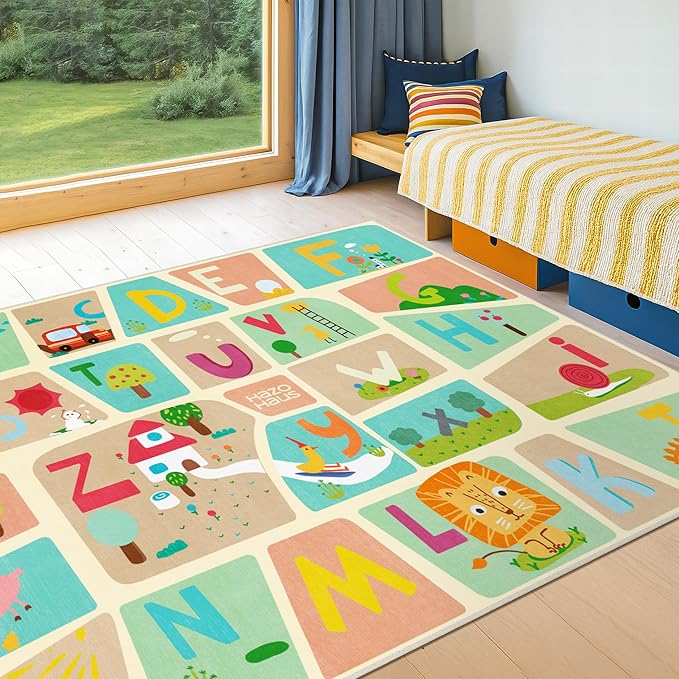 Large ABC Alphabet Classroom Rugs Elementary – 8x10 School Rug - Image 5