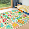 Huge ABC Alphabet Classroom Rugs Elementary – 9x12 School Rug by HazoHaus