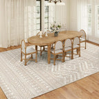 Miukiki 9x12 Area Rug for Living Room Moroccan Washable Rugs Non Slip Indoor - Image 9