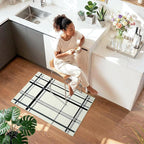 Terrug Plaid Area Rug for Entryway, Soft Low Pile Abstract Carpet for Home - Image 3