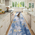 RELEANY Washable Area Rugs 3x12 Non-Slip Modern Abstract Soft by RELEANY