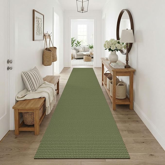 KOZYFLY Cotton Runners Rugs for Hallway 3x10, Wide Washable Runner Rug - Image 8