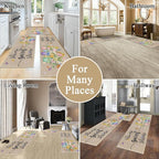 Vaukki Boho Kitchen Rug Sets 3 Pieces, Washable Kitchen Mats - Image 5