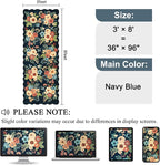 DUKINO 3x8 Washable Runner Rug, Soft Indoor Floral Non Slip Long Runner Rug - Image 2