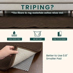 KOZYFLY Woven 3x7 Washable Kitchen Runner Rug, Non Slip Wide Runners - Image 7