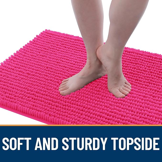 OLANLY Dog Door Mat for Muddy Paws 36x24, Ultra Absorbent Chenille Mud Doormat - Image 3
