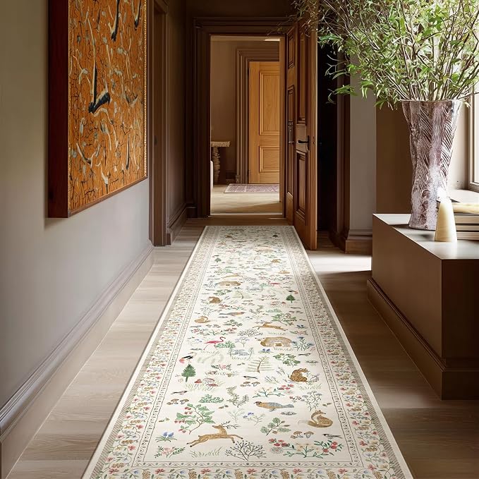 Machine Washable Kitchen Runner Rugs: 2'x10' Hallway Runner Non Slip Low Pile - Image 7