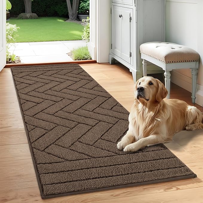 hicorfe Indoor Doormat, Front Back Door Mat Rubber Backing Non Slip Door Mats by Hicorfe