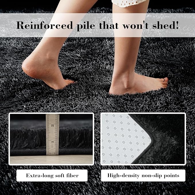 yongyangjuxin Fluffy Rug Shag Area Rug, Large Shag Area Rugs - Image 6