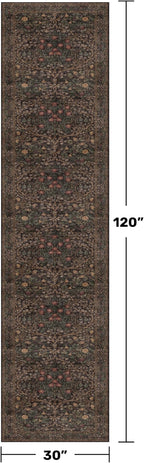 Washable 10ft Long Runners for Hallways, Dark Brown 2'6"x10' Wide Kitchen - Image 2