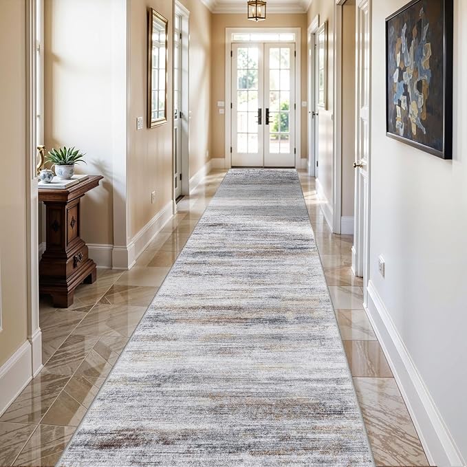 3x13 Washable Runner Rug for Hallway: Extra Long Runners for Entryway Living - Image 2