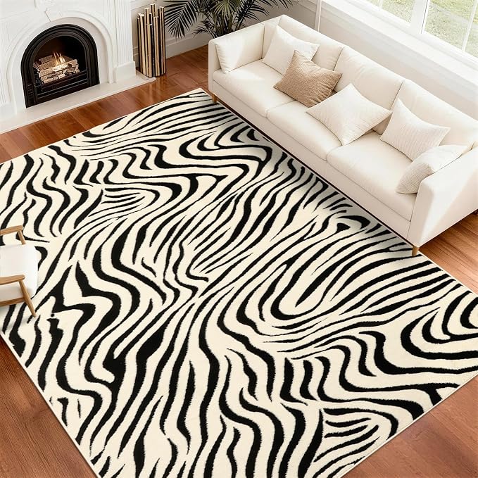YIHOUSE 8×10 Ft Area Rugs for Living Room: Modern Washable Rug by YIHOUSE