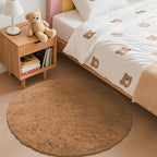 OLANLY Khaki Round Rugs for Bedroom - Image 3