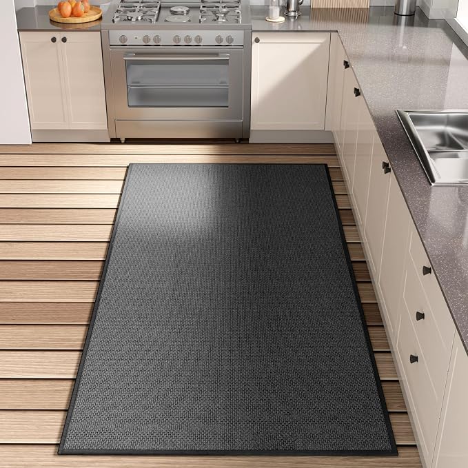 SUMLANS Kitchen Mat, Rubber Backing Cushioned Non Slip Kitchen Rugs by SUMLANS