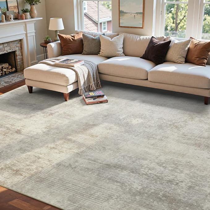 5x7 Ft Area Rugs for Living Room, Soft Non-Slip Washable Rugs Modern Abstract - Image 3