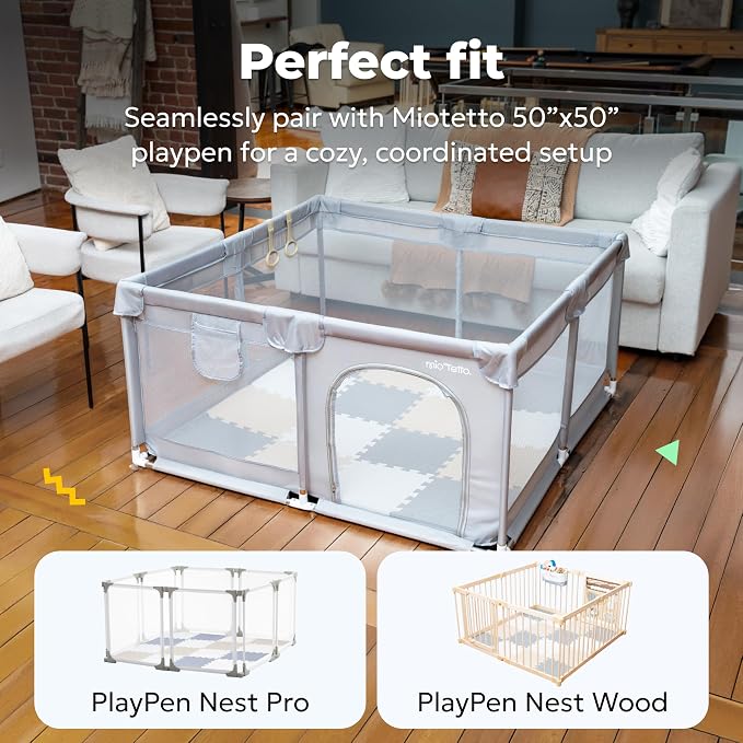 MioTetto Baby Play Mat, Soft Foam Floor Tiles - Image 8