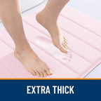 OLANLY Memory Foam Long Bathroom Rugs Runner 59x24, Super Soft Absorbent Bath - Image 6