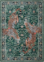 Moynesa Leopard 5x7 Area Rug, Boho Washable Living Room Rug, Non Slip Rugs - Image 2