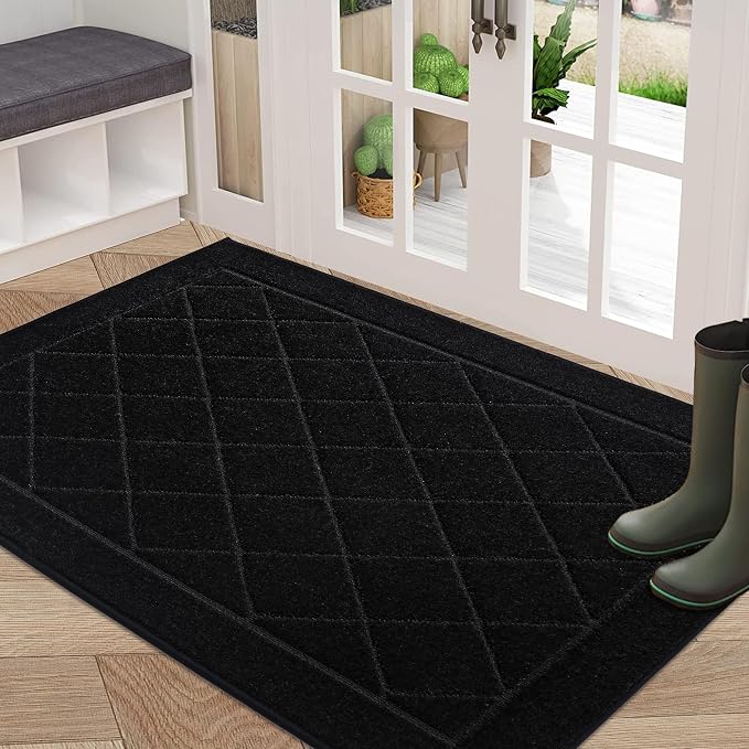 BEQHAUSE Dirt Trapper Door Mat 32" x 48", Doormat Non-Slip Entryway Rugs by BEQHAUSE