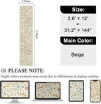 DUKINO 2.6x12 Hallway Runner Rug, Vintage Washable Long Kitchen Rug - Image 2