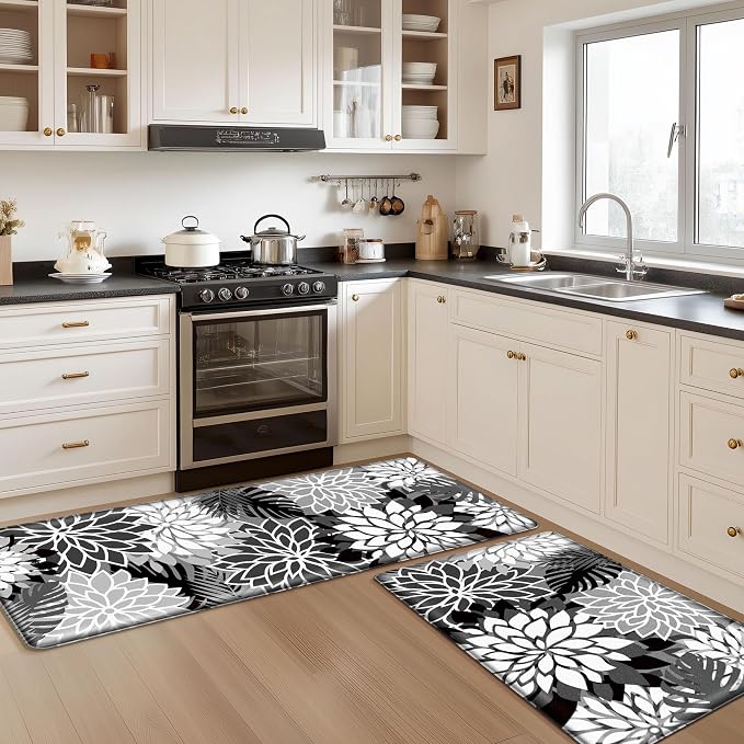 Arenarug Kitchen Mats for Floor 2PCS Cushioned Anti Fatigue Kitchen Mats - Image 9