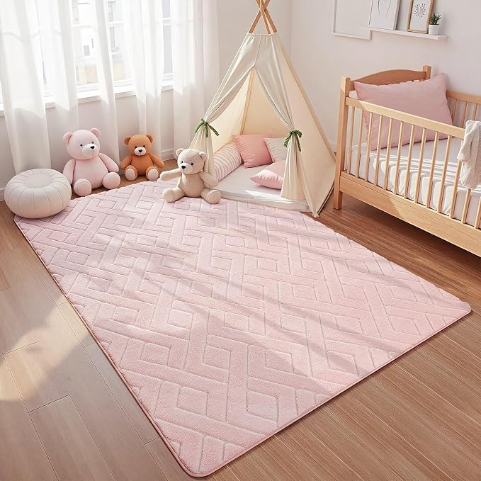 Macgace Ultra Soft Pink Area Rug - Image 2