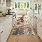 RELEANY Washable Area Rugs 3x7 Non-Slip Modern Abstract Soft by RELEANY