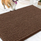 OLANLY Dog Door Mat for Muddy Paws 30x20, Ultra Absorbent Chenille Mud Doormat by OLANLY