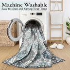 Lahome Moroccan Washable Area Rug 6x9, Ultra-Thin Large Living Room Rugs - Image 5